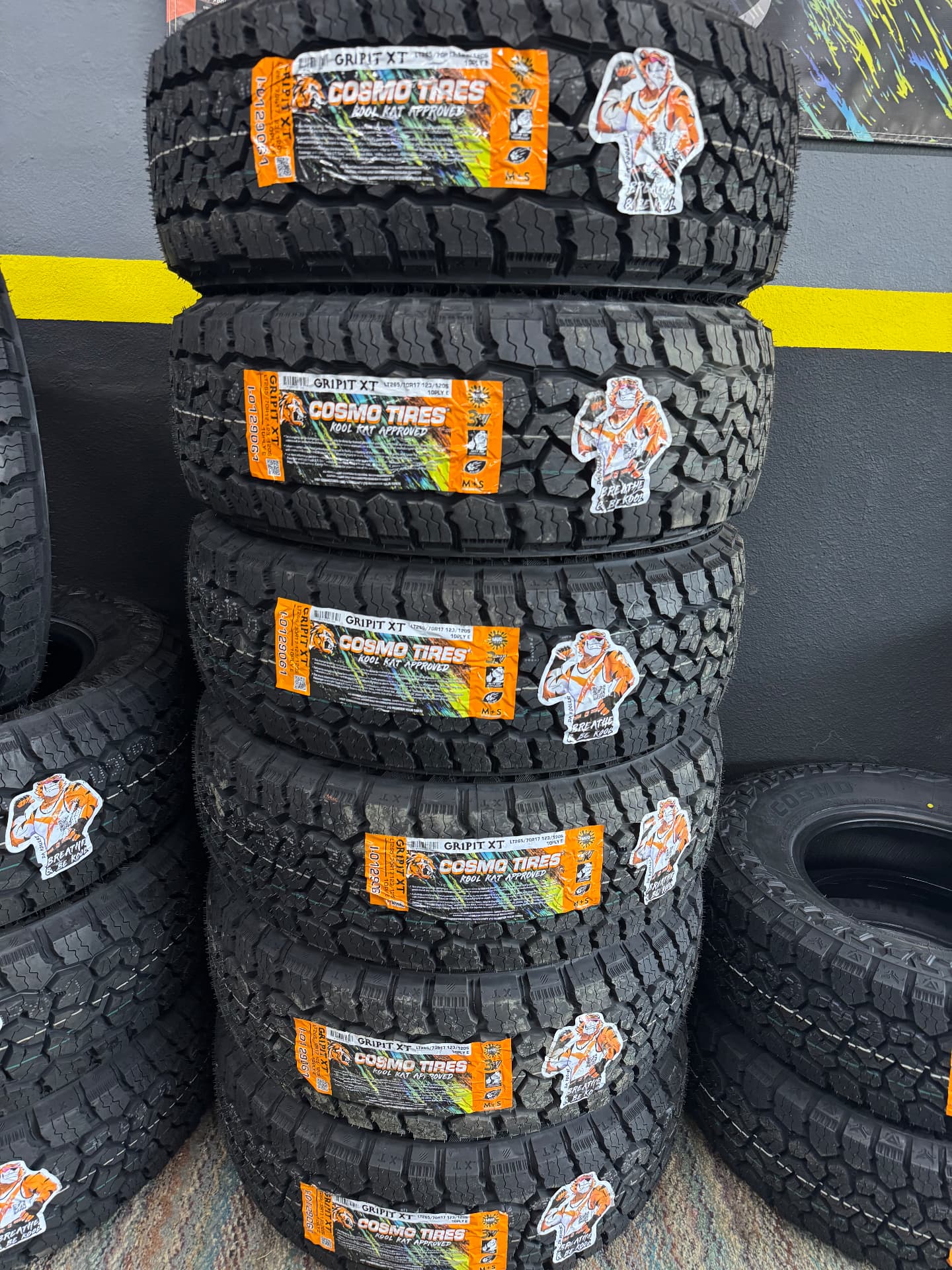 New all-terrain tire shipment at Tire Monkey